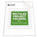 C-Line Products C-Line Products 62127BNDL3BX Recycled Project Folders  Clear - Reduced glare  11 x 8 .5  25-BX - Set of 3 BX 62127BNDL3BX